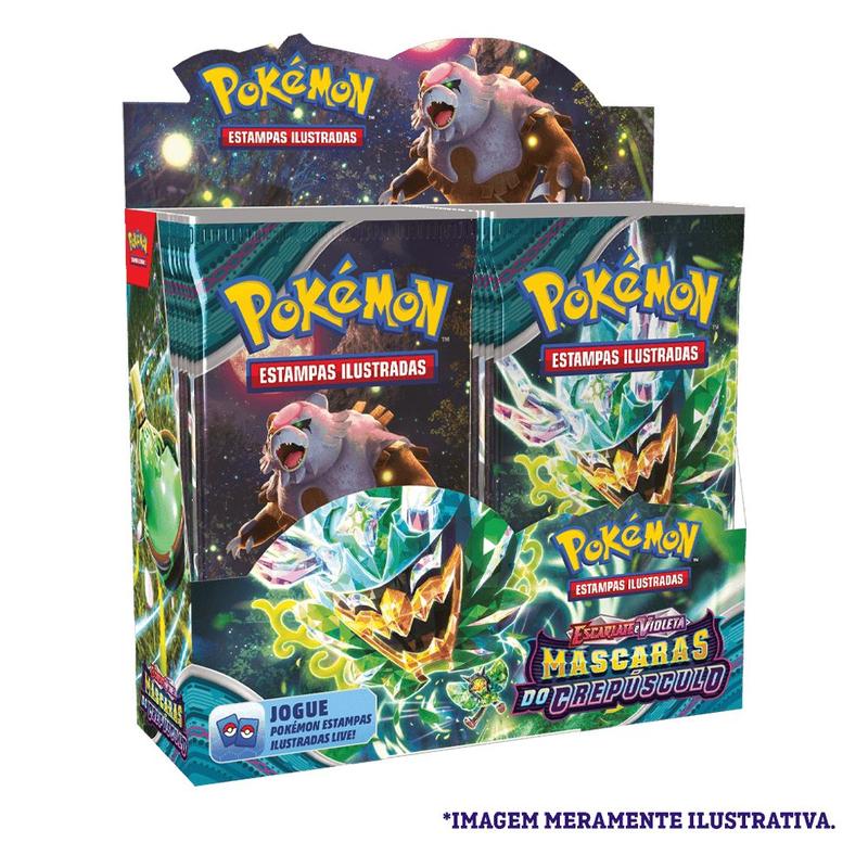 Booster Box Pokémon EV6 - Máscaras do Crepúsculo - Copag - Livros